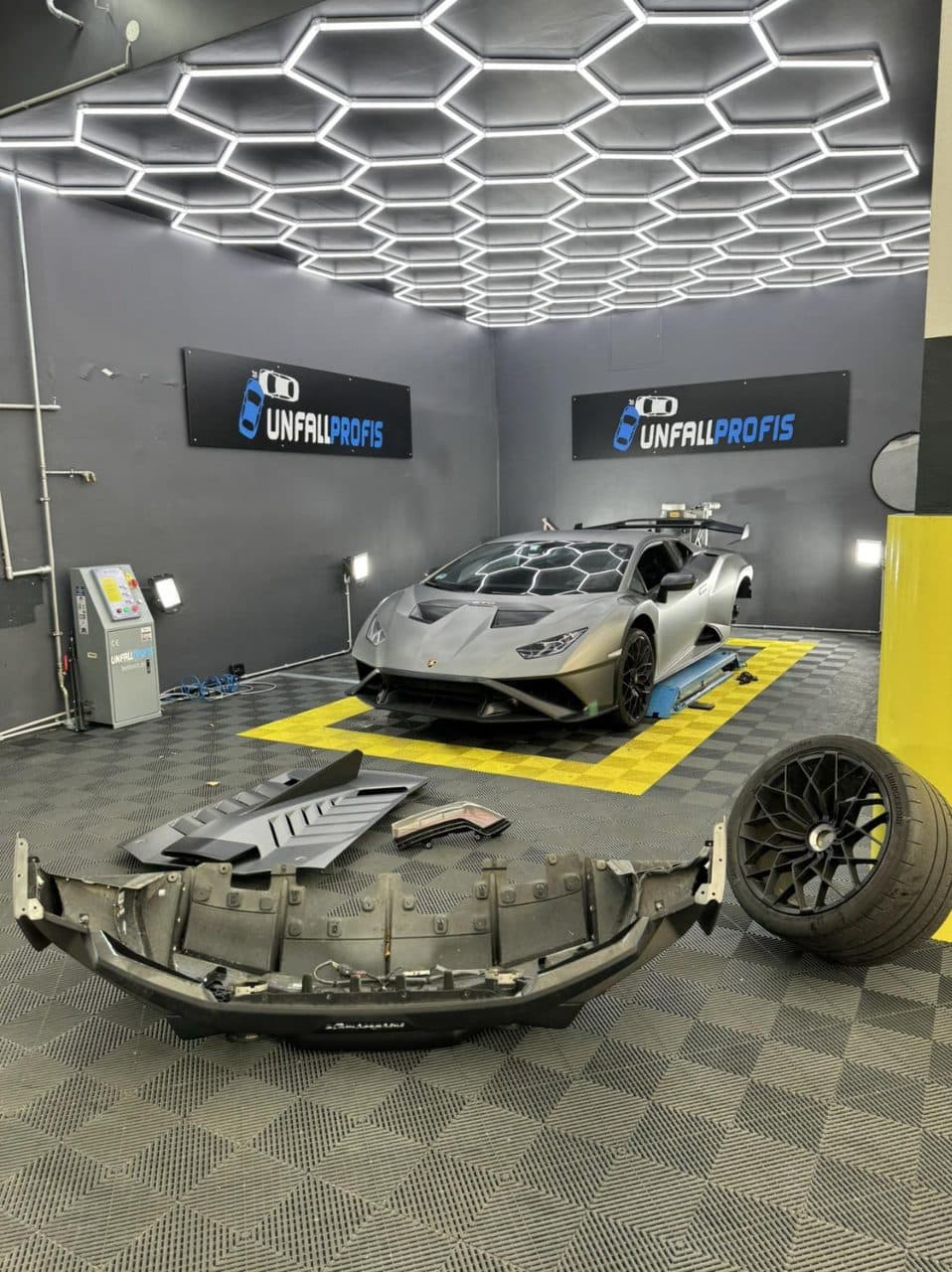 Lamborghini Huracán STO — Schadengutachten bei Unfallprofis